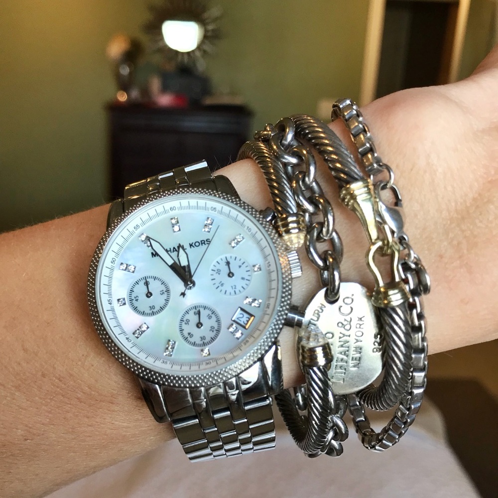 Michael Kors Ritz Chronograph Stainless Watch 5020